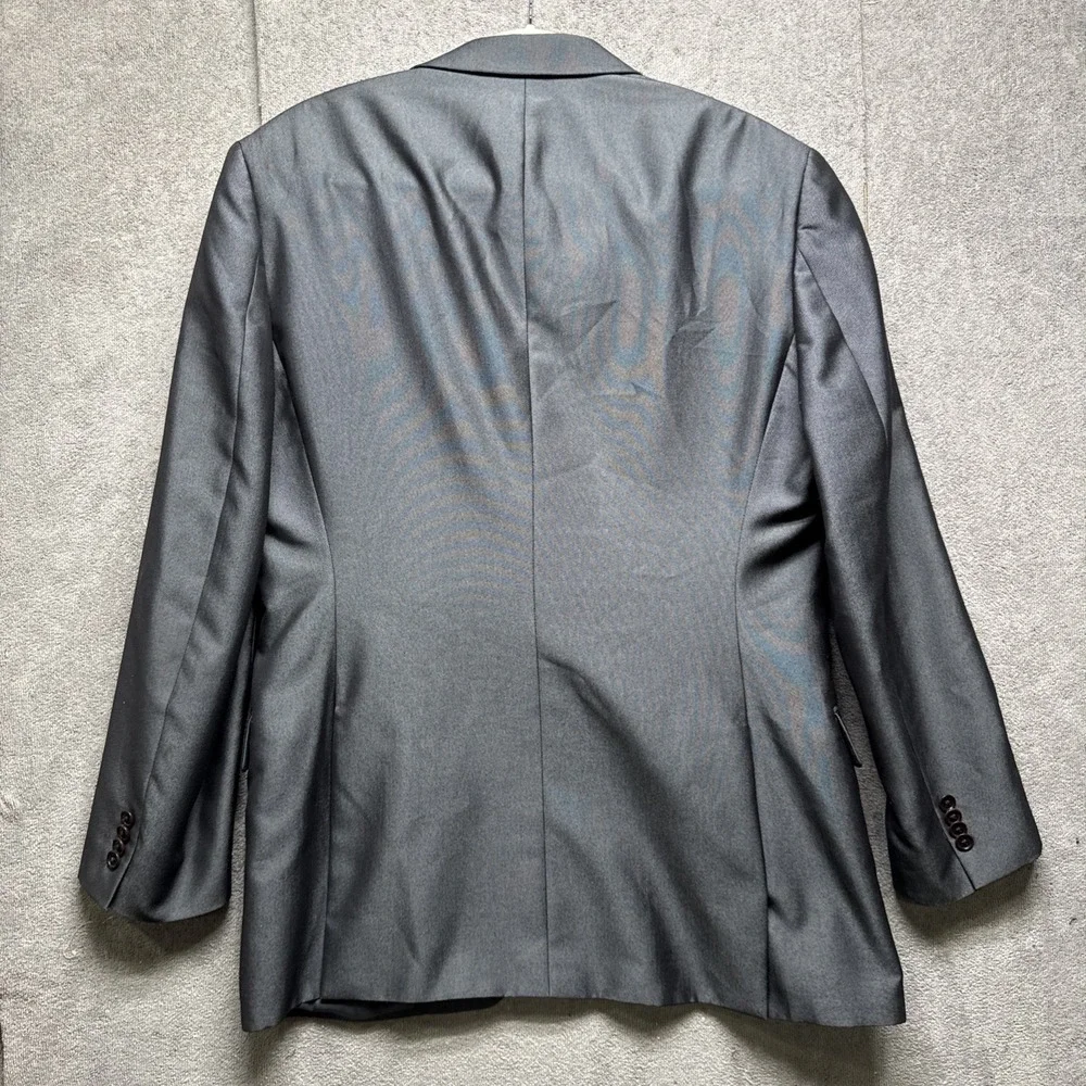 John Varvatos Gray Blazer Men's 44L‎ Premium Tailored Single Needle Two Button